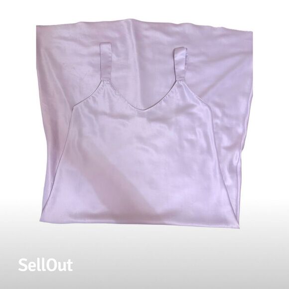 Sleep Sense Soft Lilac Satin Robe & Nightgown Set Size M - Picture 3 of 4